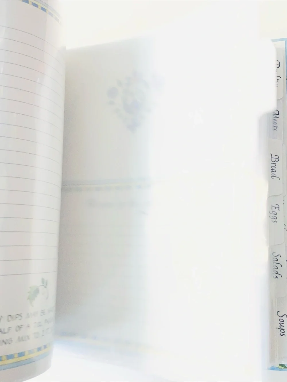 The Family Recipe Collection Book - Blue & Green Floral Cover